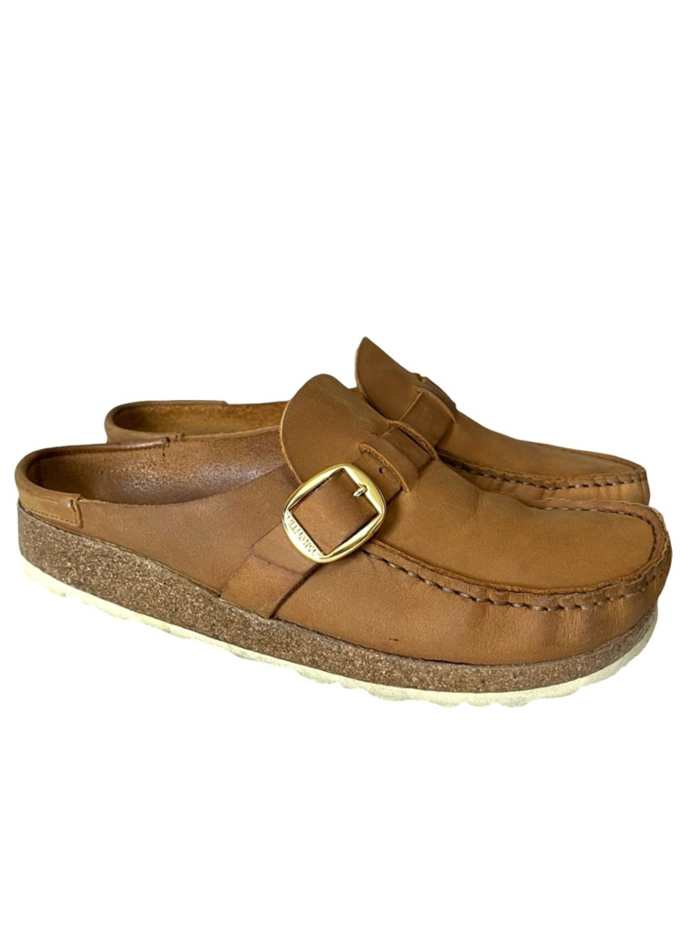 Birkenstock Buckley Cognac Oiled Leather Narrow 39 - US woman’s 8-8.5 - Picture 8 of 8